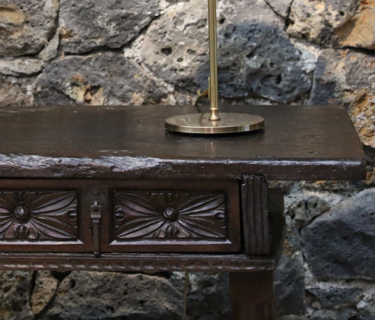法国古代两抽屉桌或者工作台